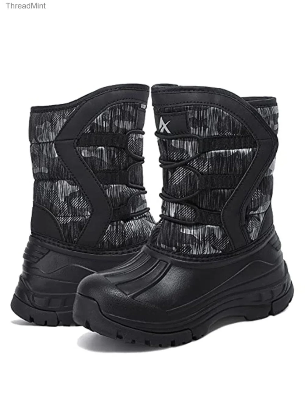 Kids Snow Boots Winter Waterproof Slip Resistant Cold Weather Shoes Faux Fur